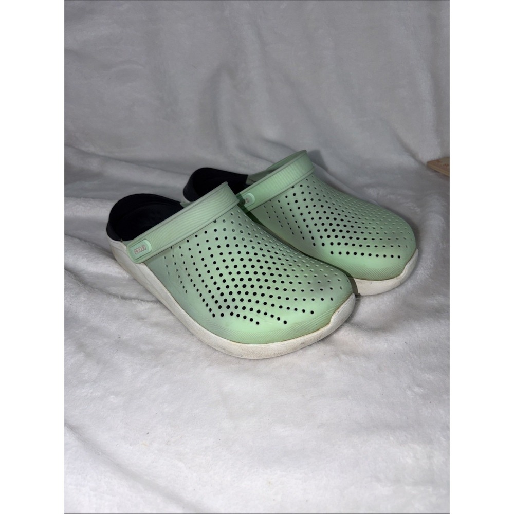 Unisex Crocs LiteRide Clogs Neo Mint Breathable Comfort Sandals 9 Cushioned GUC‎
